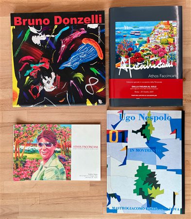 UGO NESPOLO, ATHOS FACCINCANI E BRUNO DONZELLI - Lotto unico di 4 cataloghi, di cui uno autografato