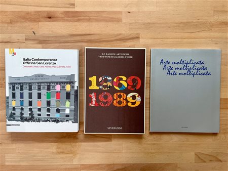 STUDIO F.22, SCUOLA DI SAN LORENZO E ARTE MOLTIPLICATA - Lotto unico di 3 cataloghi