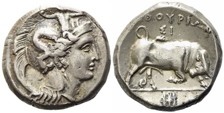 Lucania, Thourioi (c. 350-300 BC), Distater; AR (15,85 g; 24 mm)
