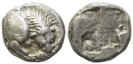 Lucania, Velia (c. 535-510 BC), Drachm; AR (3,80 g; 13,3 mm)