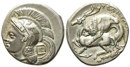 Lucania, Velia (c. 280 BC), Nomos; AR (7,40 g; 22 mm)