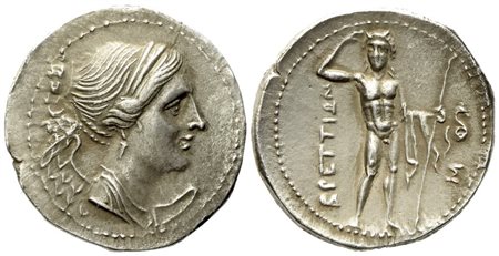 Bruttium, Brettii (c. 216-214 BC), Drachm; AR (4,76 g; 19,4 mm)