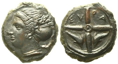 Sicily, Syracuse, Second Democracy (466-405 BC), Hemilitron; Æ (3,63 g; 15,3 mm)