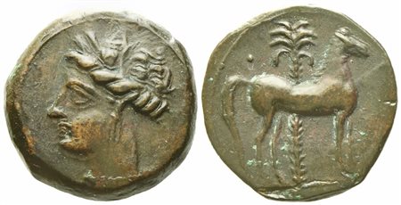 Carthage (c. 400-350 BC), Æ Unit (3,22 g; 15,3 mm)