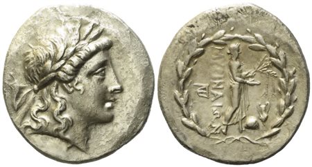 Aeolis, Myrina (c. 155-145 BC), Tetradrachm; AR (15 g; 31 mm)