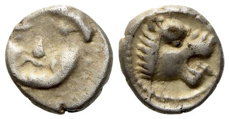 Pamphylia, Aspendos (c. 460-360 BC), Obol; AR (0,53 g; 7,6 mm)