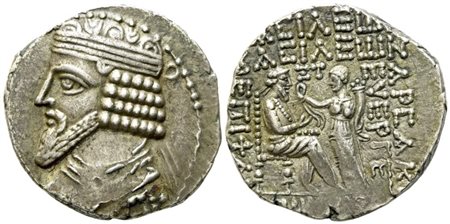Kings of Parthia, Gotarzes II (40-51), Tetradrachm; BI (14,66 g; 28 mm)