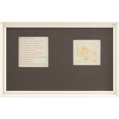 ZORAN MUŠIČ, Senza Titolo, Acquaforte a colori