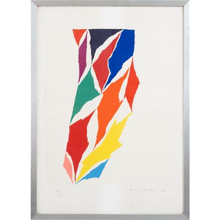 PIERO DORAZIO, Litografia a colori