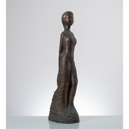 DOMENICO ZORA, Figura femminile, Scultura in bronzo