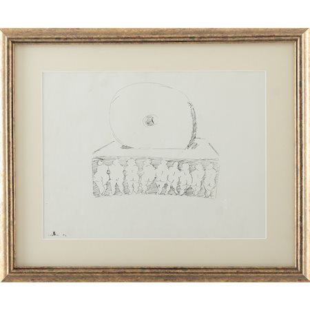 GIROLAMO CIULLA, Studio per scultura, China su carta