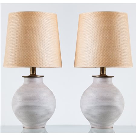 PRODUZIONE ITALIANA 1980 ca., Coppia di lampade