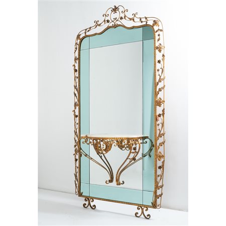 PIER LUIGI COLLI, Grande specchiera modello “fiori”