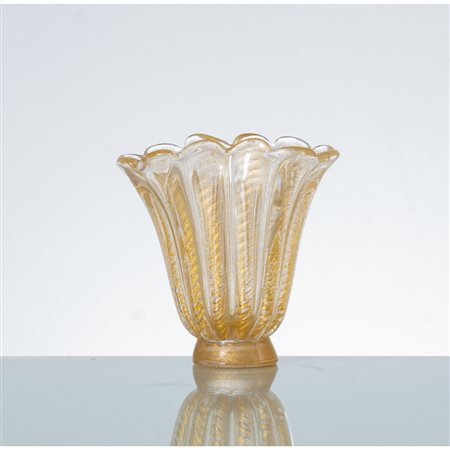 ERCOLE BAROVIER, Vaso della serie “Cordonati