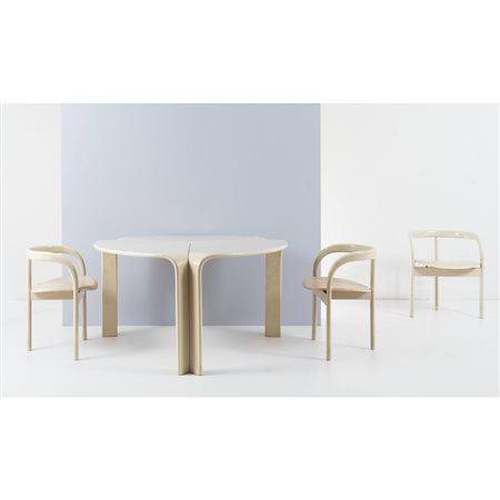 GIUSEPPE  OFFREDI, Tavolo da pranzo e tre sedie