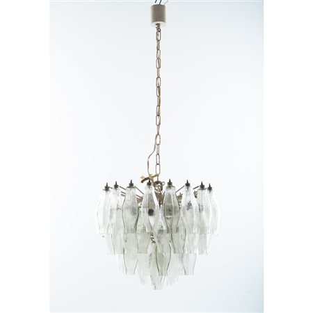 CARLO SCARPA (Attr.le), Lampada sospensione serie “Poliedri”,