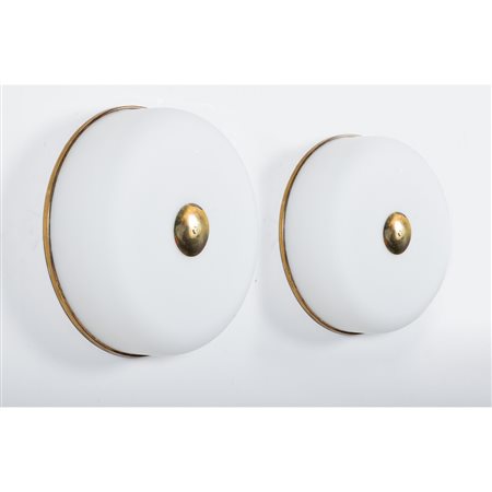 PIETRO CHIESA (Attr.le), Coppia di lampade soffitto/parete