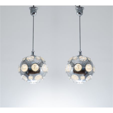 OSCAR TORLASCO, Coppia di lampade a sospensione