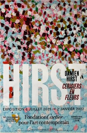 HIRST DAMIEN Bristol 1965 "Hirst per Fondation Cartier Paris, Cerisiers en fleurs"