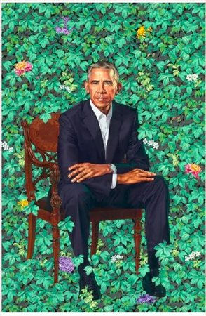 WILEY KEHINDE Los Angeles 1977 "Obama"