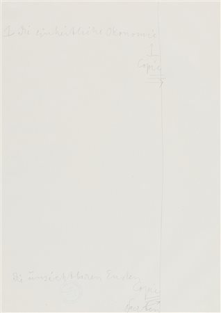 Joseph Beuys, Die einheitliche Ökonomie, die unsichtbaren Enden 1974