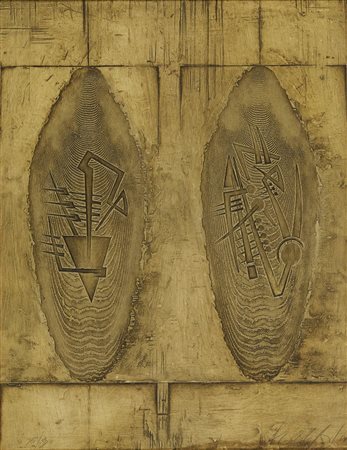 Arnaldo Pomodoro, Due scudi 1987-1988