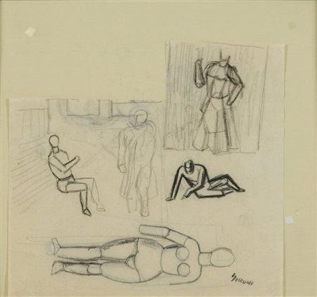 Mario Sironi, Composizione con manichini e figure 1919 c.a.
