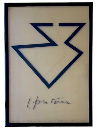 Lucio Fontana (AFTER), Concetto spaziale trasparente nero