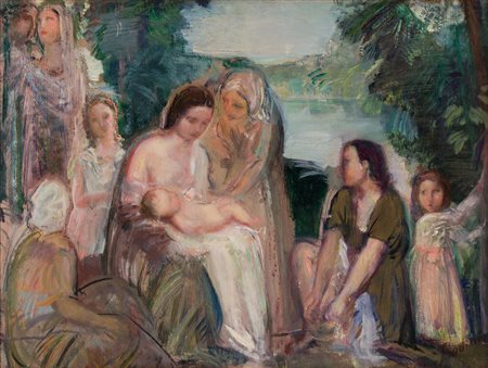 Armando Spadini&nbsp;(Poggio a&nbsp;Caiano&nbsp;1883 - Rome 1925)...