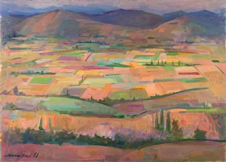 Mario&nbsp;Mafai&nbsp;(Rome 1902 - Rome 1965) Paesaggio laziale&nbsp;( A...