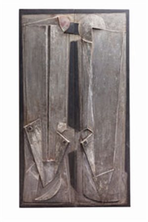 Bruno Coccoli, (Salerno 1935) Strutture emergenti, 2004, wood and lead...