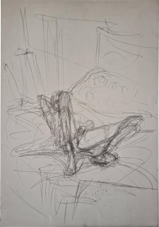 Alberto Giacometti (Borgonovo di Stampa 1901 - Coira 1966), “Nudo femminile”.