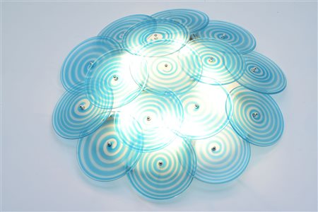 A wall or ceiling lamp Vetrerie Vistosi, (our attribution),...