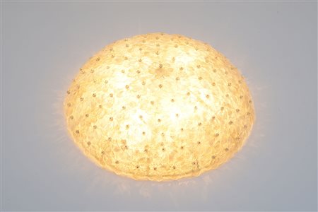 A large floral plafoni&egrave;re A glass plafoni&egrave;re, Murano Italy...