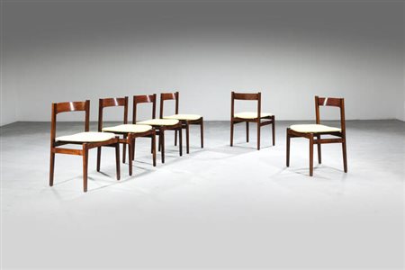 GIANFRANCO FRATTINI<BR>Sei sedie mod. 104