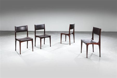 CARLO DE CARLI<BR>Quattro sedie mod. 693