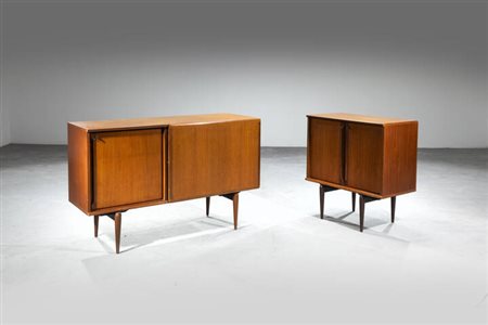 AMMA<BR>Coppia di mobili contenitori