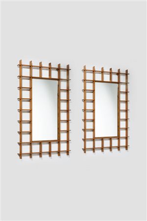 PRODUZIONE ITALIANA<BR>Coppia di specchi da parete