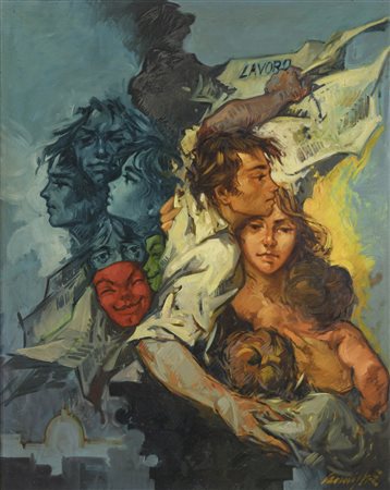 DIPINTO LAVORO DI EUGENIO CANNISTRÀ