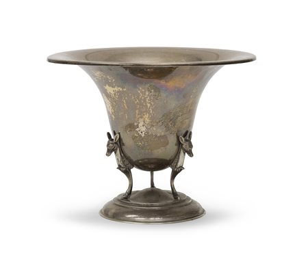 CENTRO IN METALLO ARGENTATO, ITALIA ANNI '40