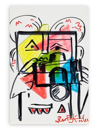 IBRAHIM KODRA (1918-2006) - Ricordi di una sera, 1997