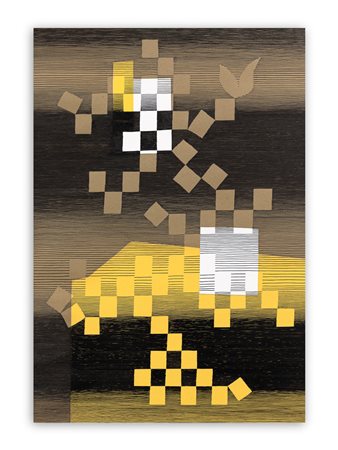 MICHEL SEUPHOR (1901-1999) - 60 carrés oleissants avec petit panache, 1967