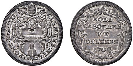 CLEMENTE XI, Gianfrancesco Albani (1700-1721) - Giulio 1704, an. IV, Roma