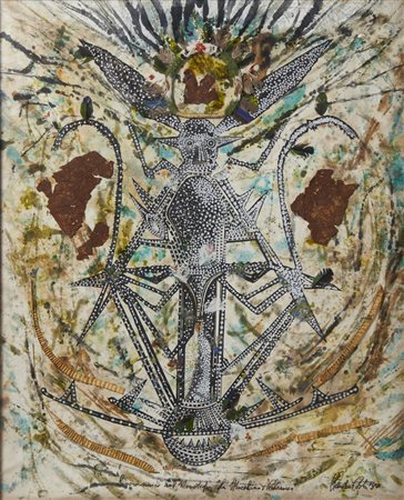 COSTA CLAUDIO (1942 - 1995) - LAVORO UNICO SU MONOTIPO LA MACCHINA ALCHEMICA, 1997.