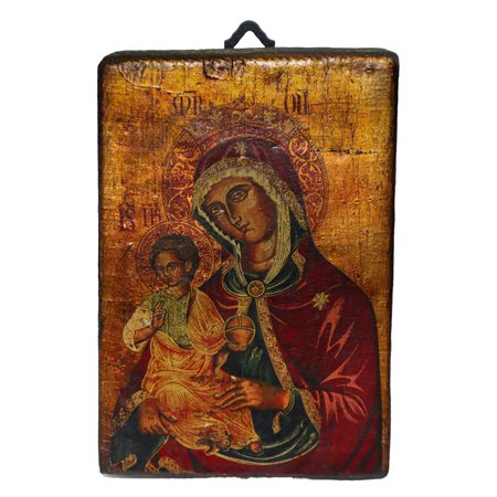 Icona Jugoslava raffigurante Madonna con Bambino, 17° secolo 