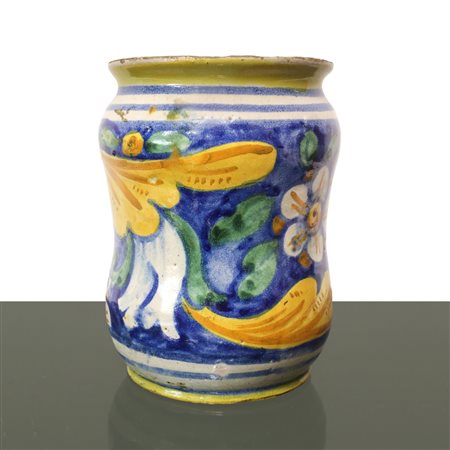 Albarello in maiolica di Caltagirone , 18° secolo