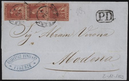  
Toscana - Francobolli Ducali usati in Governo Provvisorio 
 