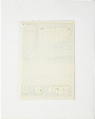 Enzo Bersezio BIOGRAFICO - 5 6 1977 tecnica mista su carta, cm 13,5x9,5 sul...