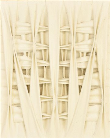 Francesco Fasano MODULAZIONE A22 intonaco e acrilico su cartone con tela in...