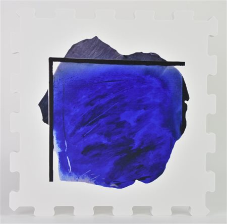 Marco Gastini DUETTO stampa UV su FX high quality bianco, cm 21x21x1,3; es....